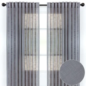 Tulle Fabric Finished Product Sheer Curtain Panel Living Room Grommet for Bedroom European Style Quality Balcony Window Linen