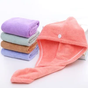 Turban Hair Drying Towel Quick Dry Soft Waffle Microfiber Towel Wrap Absorbent for Spa Beauty Salon