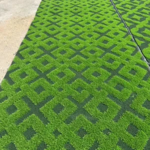 Turflory Decoration White Green Red Wedding Party Celebration Carpet Synthetic Artificial Grass for 700 People