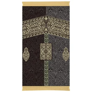 Turkey Travel Flocking Jacquard Quilting Soft Muslim Prayer Mats Prayer Rug
