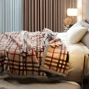 Turkish 5 kg Animal Leopard Print Plaid Bedsheet Large 4pcs Branded Raschel Fleece Throw Blanket Set for Sofa