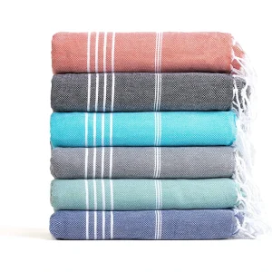 Turkish Beach Towel Striped Tassel Bath Towel Quick Drying Absorbent Large Size Poly cotton Summer Multiple Styles