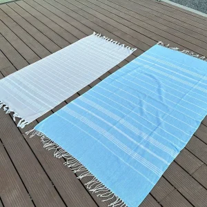 Turkish Hand Towels (27.5″ X 55″) 100% Turkish Cotton Pre-Washed Quick Drying for Kitchen or Bathroom
