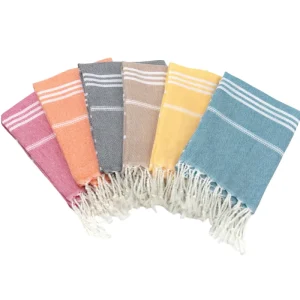 Turkish Multi Color Cotton Beach Towel Custom Personalized Sand Free Soft Super Water Beach Towel with Tassels