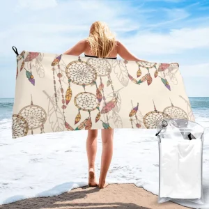 Turkish Polyester Quick Dry Beach Towel Novelty Pattern All Season Use Fast Drying for Everyday Home & Beach