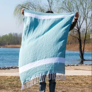 Turkish Striped Luxury Beach Towel Pre washed Lightweight Sand Free Quick Dry Child Friendly for Yoga Pool