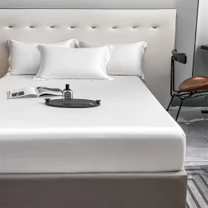 Twiggy 100% Cotton Sateen Hotel Fitted Bedding Set With Pillowcase 3 Pcs Embroidery High Quality OEM ODM