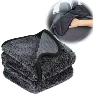 Twisted Loop Microfiber Dual Car Drying Towels 50*80cm 700 899 GSM Eco Friendly Knitted Quick Dry Absorbent Soft Car Wash Towels