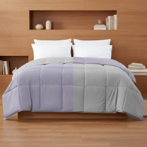 Two Tone Customized Down Alternative Filling Skin friendly Fabric Duvet Fully Quality All Season Comforter for Hotels