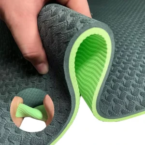 Two-Tone High Quality 8mm Thick TPE Yoga Mat Exercise Mat Nonslip TPE Yoga Mat Fitness Equipment Accessories Custom Logo
