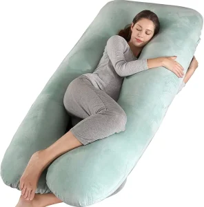 U Shape Custom Memory Foam Full Body Maternity Pregnancy Pillow Nursing Support with Comfortable Cushioning