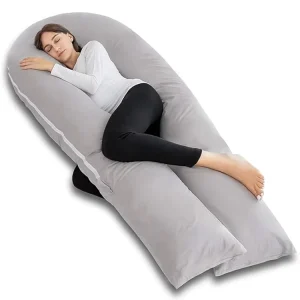 U Shape Full Body Maternity Pillow Body Pillow With Breathable Cover for Sleeping Belly Support Pregnancy Pillow