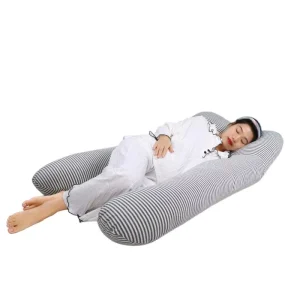 U Shape Full Body Pregnancy Pillow for Sleeping Maternity Pillow with Removable Cotton Cover Body Pillows for Pregnant Women