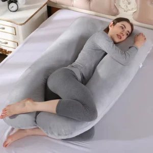 U Shape Maternity Pillow for Pregnant Women Soft Detachable Washable Full Body Pregnancy Sleeping Support Cushion