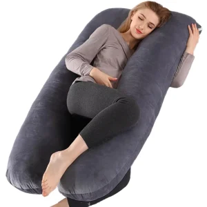 U Shaped Full Body Maternity Pregnancy Pillow With Removable Cover