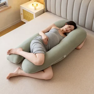 U Shaped Maternity Pregnancy Pillow Customized Color Soft Body Support Washable Removable Cover PP Cotton Filling OEKO TEX