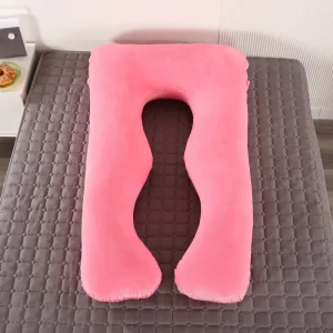 U Shaped Maternity Sleep Pillow Breathable Cotton Material Cooling Cover for Pregnancy Full Body Support