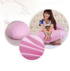 U-Shaped Side-Sleeping Napping Pillow for Pregnant Women Detachable Washable Cover One Size Fits