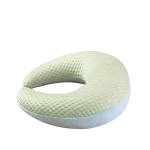 U shaped Lumbar Pillow for Pregnant Women Breastfeeding and Sleeping Cotton Linen Material Removable and Washable