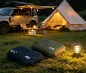 US Ready Stock Hiking Travel Inflatable Pillow Adjustable Height Lightweight Foldable Camping Pillow Portable Outdoor Cushion