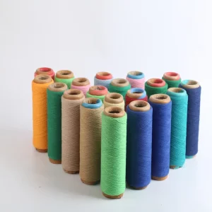 US Recycled Cotton Blended Yarn Soft Polyester Yarn Gloves Knitting Yarn Dyed Anti Uv OE Technics for Sewing Embroidery