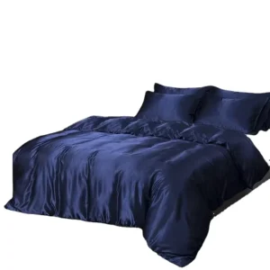 US Stock Luxury Silk Duvet Cover Bedding Set Non Cotton Colorful Twin Full Queen King Sizes Cooling for Summer Hotels Hospitals