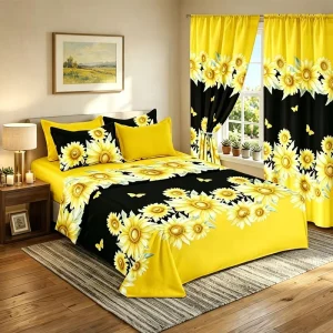 US Warehouse Stock 8 Piece Printed Bed Set Full Sizes Elegant Floral Print Soft Fabric Year Round Cozy Comfort Bedroom Bed Linen