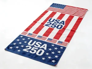USA Anniversary Luxury Cotton Beach Towel Star Stripes Design Quick Dry & Sand Free Soft Terry Cloth OEM