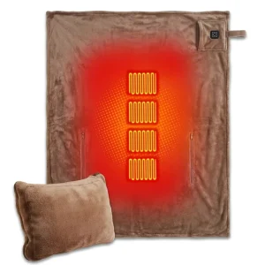 USB Folded Europe Style Electric Blanket for Winter Outdoor Hiking Camping Soft Water Washable Heating Pad