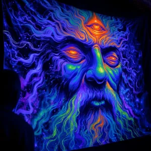 UV Animal Pattern Modern Tapestry Wall Art for Home Decor & Party Backdrops