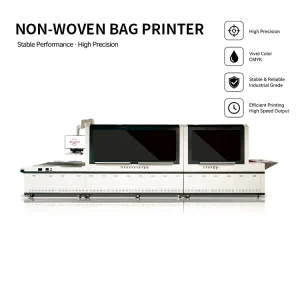 UV Inkjet Printer Flex White Cardboard Non Woven Bags High Speed Precision Customizable Width Thickness All In One