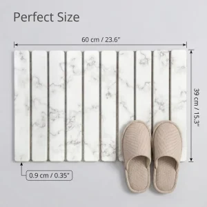 UV Printed Food Grade Foldable Non Slip Bath Waterproof Easy Cleaning Quick Dry Diatomaceous Earth Dish Drying Mat
