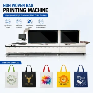 UV Printer 6050x1150x2000mm for Non Woven & Pearlized Bubble Bags 360dpi 12KW Variable Data Printing 1 Year Warranty