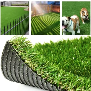UV Resistant Durable High Density Fake Grass Synthetic Turf Lawn Landscaping for Home Garden Balcony Outdoor Use
