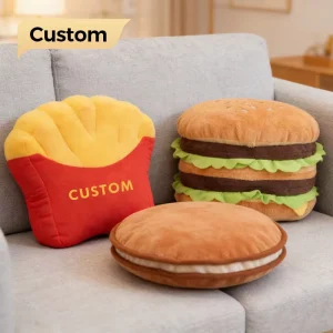 Ujoy Gift Custom Your Design Cute Warm Living Room Sofa Cushion Doll Cute Christmas Plush Pillow for Home Decor