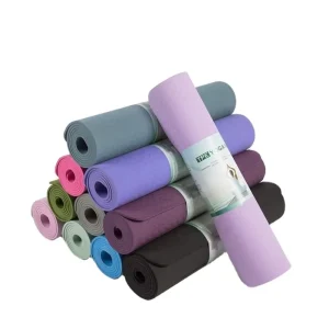 Ultimate Joint Protection 6mm Dual Color High Density Anti Tear Professional Training Fitness Exercise Double Layer TPE Yoga Mat