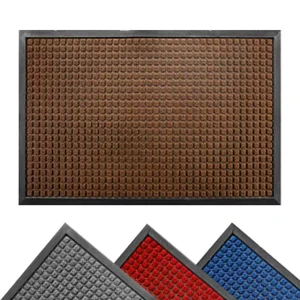 Ultra Absorbent HydroAbsorb Doormat PVC Backing Logo Eco-Friendly Stain Fade Resistant Low Profile Indoor Outdoor Door Mats