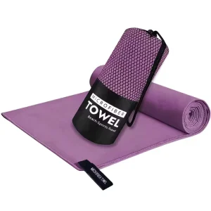 Ultra-Absorbent Quick-Dry Compressed Disposable Microfiber Suede Plain Sports Towel for Outdoor Travel Hotel Home Use