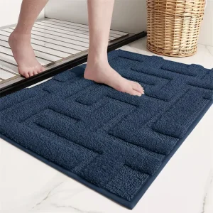 Ultra Absorbent Waterproof Modern Bath Rugs Soft Quick Dry Washable Anti Slip Floor Mat for Hotel Use