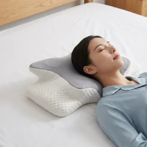 Ultra Comfortable Orthopedic Memory Foam Bed Pillow Adjustable Cervical Contour Cool Pain Relief Ergonomic Side Geometric