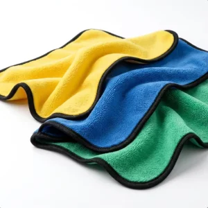 Ultra Dual Sided Microfiber Towel Lint Free Coral Fleece Cleaning Cloth for Motorcycle Detailing Polishing and Car Drying Rag
