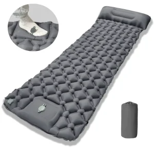 Ultra Light Moisture Proof PVC Camping Tent 1 2 Person Rectangle Automatic Inflatable Sleeping Mat 8cm Thick Waterproof All