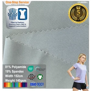 Ultra Light Warp Knit Nylon Spandex Soft Quick Dry Breathable Paper like Flexible 4 Way Stretch Activewear Textile