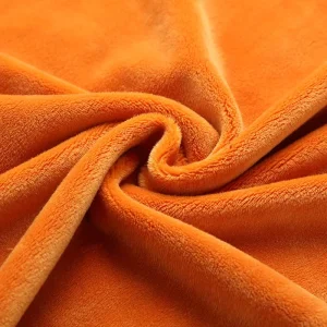 Ultra Soft 100% Polyester Abrasion Resistant Heavyweight Silver Fox Velvet Warp Knitted Golden Mink Base Layer Brocade Fabric