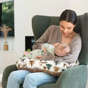 Ultra Soft Baby Nursing Pillow Breast Feeding Pillow and Positioner with Removable Cover for More Support