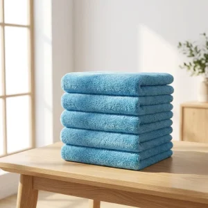 Ultra Soft Coral Fleece High Density Water Absorbent Edgeless Lint Free Scratch Free Professional Car Wash Drying Towel