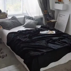 Ultra Soft Cozy Blankets Fuzzy Blanket for Bed Warm Blanket Solid Flannel Blanket in Winter