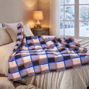 Ultra Soft Cozy Heated Throw Blanket with Overheat Protection Energy Saving Machine Washable Plush Comfort for Home Use