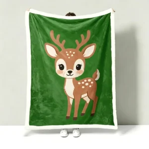 Ultra Soft Cozy Luxury Flannel Blankets Custom for Bedroom and Living Room Printed Blanket Cute Animal Fleece Blanket