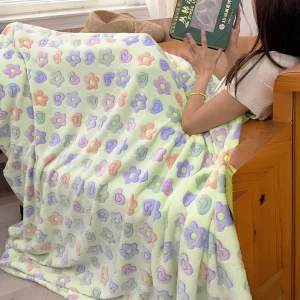 Ultra Soft & Cozy Luxury Flannel Winter Blankets for Bedroom & Living Room Kids Use Customizable Modern Style